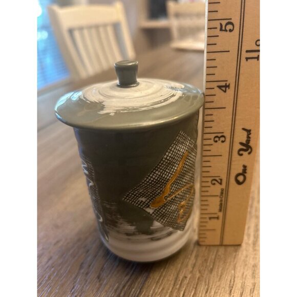 Vintage Japanese Ceramic Tea Canister With Lid - Picture 4 of 4